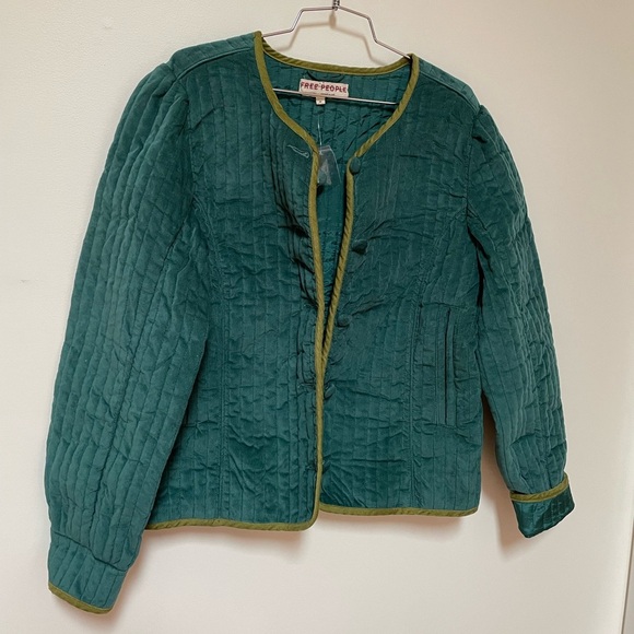 NWOT Free People We The Free Natalia Velvet Jacket Size Medium - Picture 7 of 16